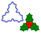Holly Leaves Cookie Cutter