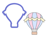 Hot Air Balloon with Ribbon Cookie Cutter