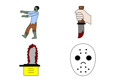 Horror Movie Cookie Cutter Set