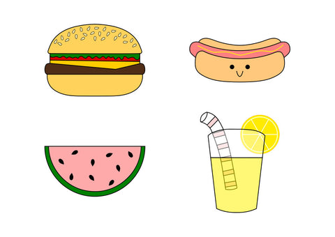 Summer BBQ Food Cookie Cutter Set
