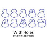 Chubby Number 10 with Cloud Cookie Cutter