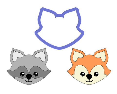 Fox Face - Raccoon Face Cookie Cutter