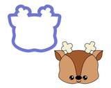 Reindeer Face #2 Cookie Cutter