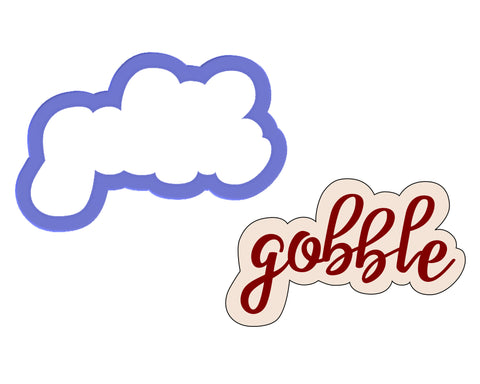 Gobble Plaque Cookie Cutter