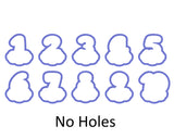 Chubby Numbers 1-10 with Cloud Cookie Cutter Set