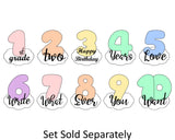 Chubby Number 5 with Cloud Cookie Cutter