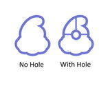 Chubby Number 6 with Cloud Cookie Cutter