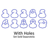 Chubby Number 8 with Cloud Cookie Cutter