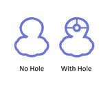 Chubby Number 9 with Cloud Cookie Cutter