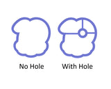 Chubby Number 10 with Cloud Cookie Cutter