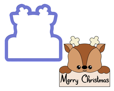 Reindeer Plaque Cookie Cutter