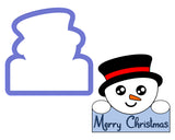 Snowman Plaque Cookie Cutter
