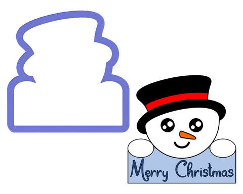 Snowman Plaque Cookie Cutter