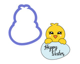 Chick with Egg Plaque Cookie Cutter