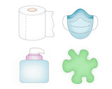 Water Splat #2 - Paint Splat - Germ Cookie Cutter