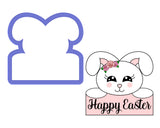 Bunny with Plaque Cookie Cutter