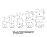 Bunny Holding a Carrot 3-Piece Cookie Cutter Set