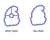 Chubby Number 6 with Script Outline Cookie Cutter