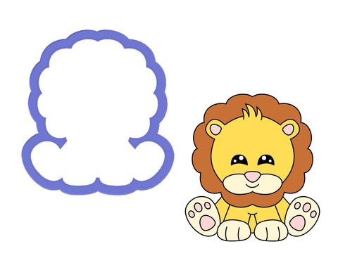 Lion Sitting Cookie Cutter