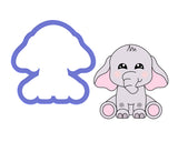 Elephant Sitting Cookie Cutter