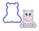 Hippo Sitting Cookie Cutter