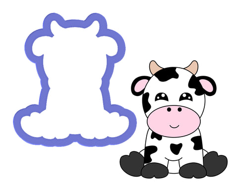 Cow Sitting  Cookie Cutter