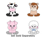 Cow Sitting  Cookie Cutter