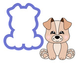 Dog Sitting Cookie Cutter