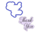 Thank You Script Outline Cookie Cutter