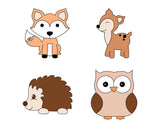 Woodland Creatures 4-Piece Cookie Cutter Set