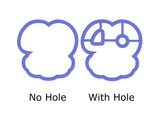 Chubby Number 40 with Cloud Cookie Cutter