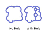 Chubby Number 18 with Script Outline Cookie Cutter