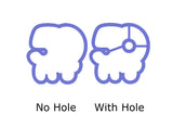 Chubby Number 50 with Script Outline Cookie Cutter