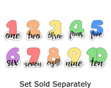 Chubby Number 1 with Script Outline Cookie Cutter