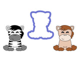 Horse Sitting- Zebra Sitting Cookie Cutter