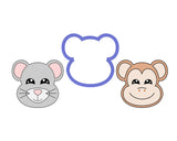 Monkey Face #2- Mouse Face Cookie Cutter
