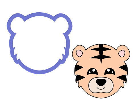 Tiger Face #2 Cookie Cutter