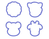 Jungle Safari Animal Faces #2 Cookie Cutter Set