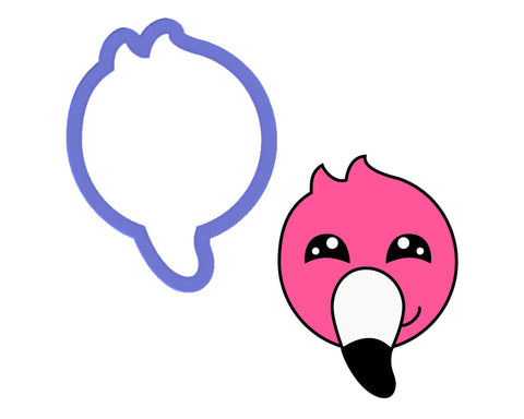 Flamingo Face Cookie Cutter