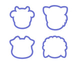 Farm Animal Faces #2 Cookie Cutter Set