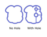 Chubby Number 18 with Cloud Cookie Cutter