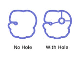 Chubby Number 50 with Cloud Cookie Cutter