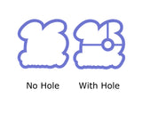 Chubby Number 16 with Script Outline Cookie Cutter