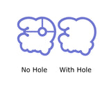 Chubby Number 30 with Script Outline Cookie Cutter