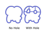 Chubby Number 40 with Script Outline Cookie Cutter