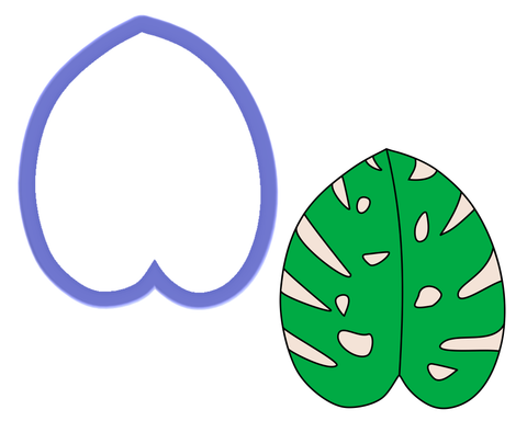 Leaf #6 - Jungle Leaf Cookie Cutter