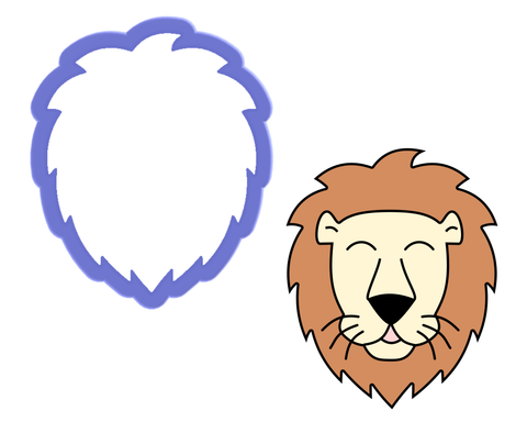 Lion Face Cookie Cutter