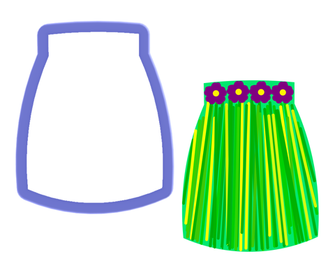 Long Skirt - Hula Skirt - Cookie Cutter