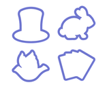 Magician Cookie Cutter Set