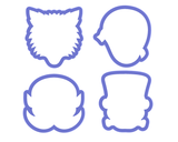 Monster Heads Cookie Cutter Set